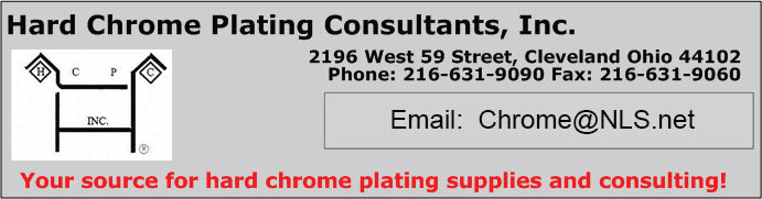 Hard Chrome Plating Consultants, Inc. 216-631-9090